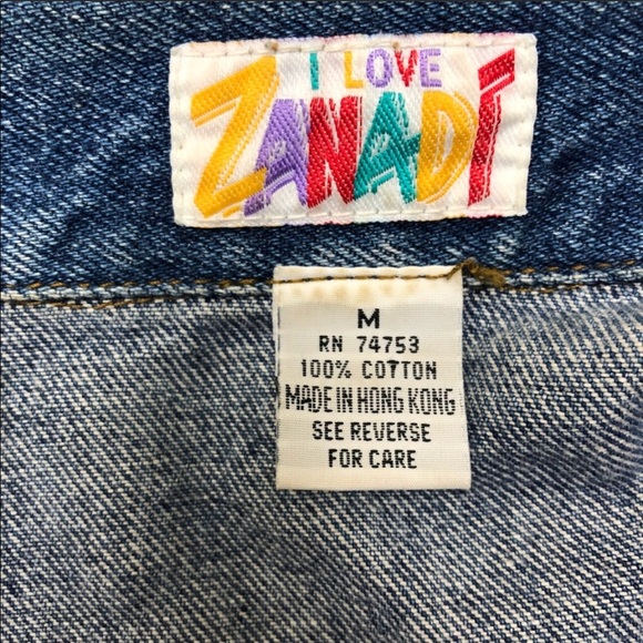Vintage Zana Di Embellished Denim Jacket - Picture 2 of 8
